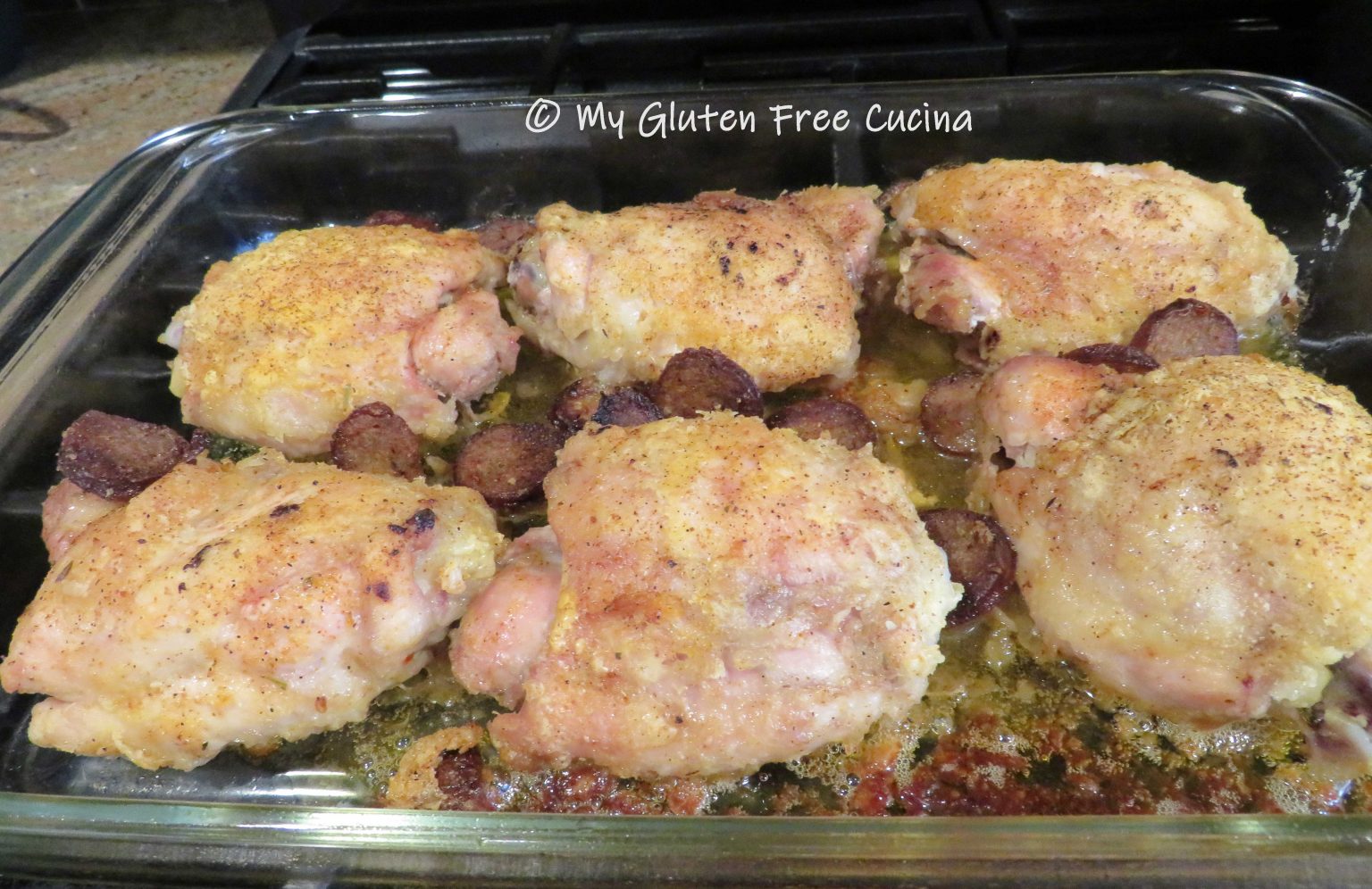 Chicken Thighs with Andouille Sausage My Gluten Free Cucina