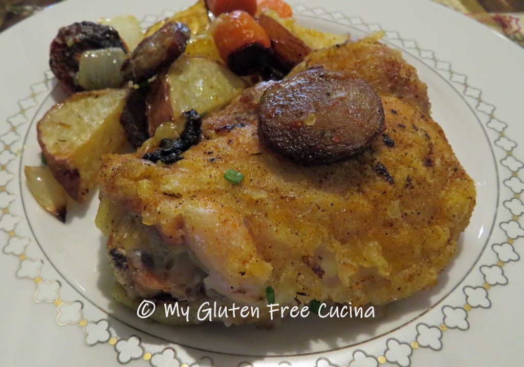 Chicken Thighs with Andouille Sausage My Gluten Free Cucina
