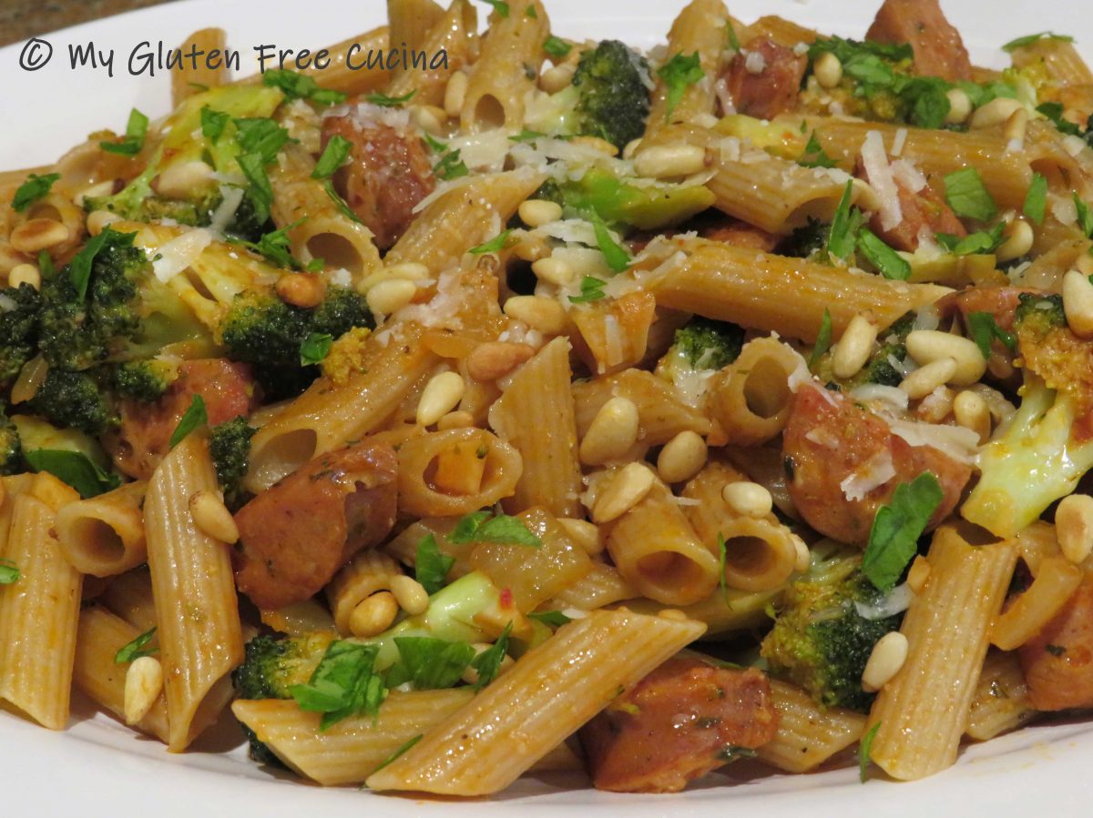 Gluten Free Penne with Italian Chicken Sausage and Broccoli My Gluten
