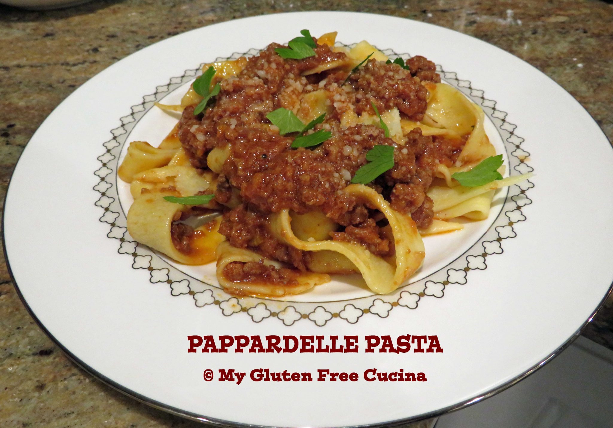 Gluten Free Pappardelle Pasta My Gluten Free Cucina