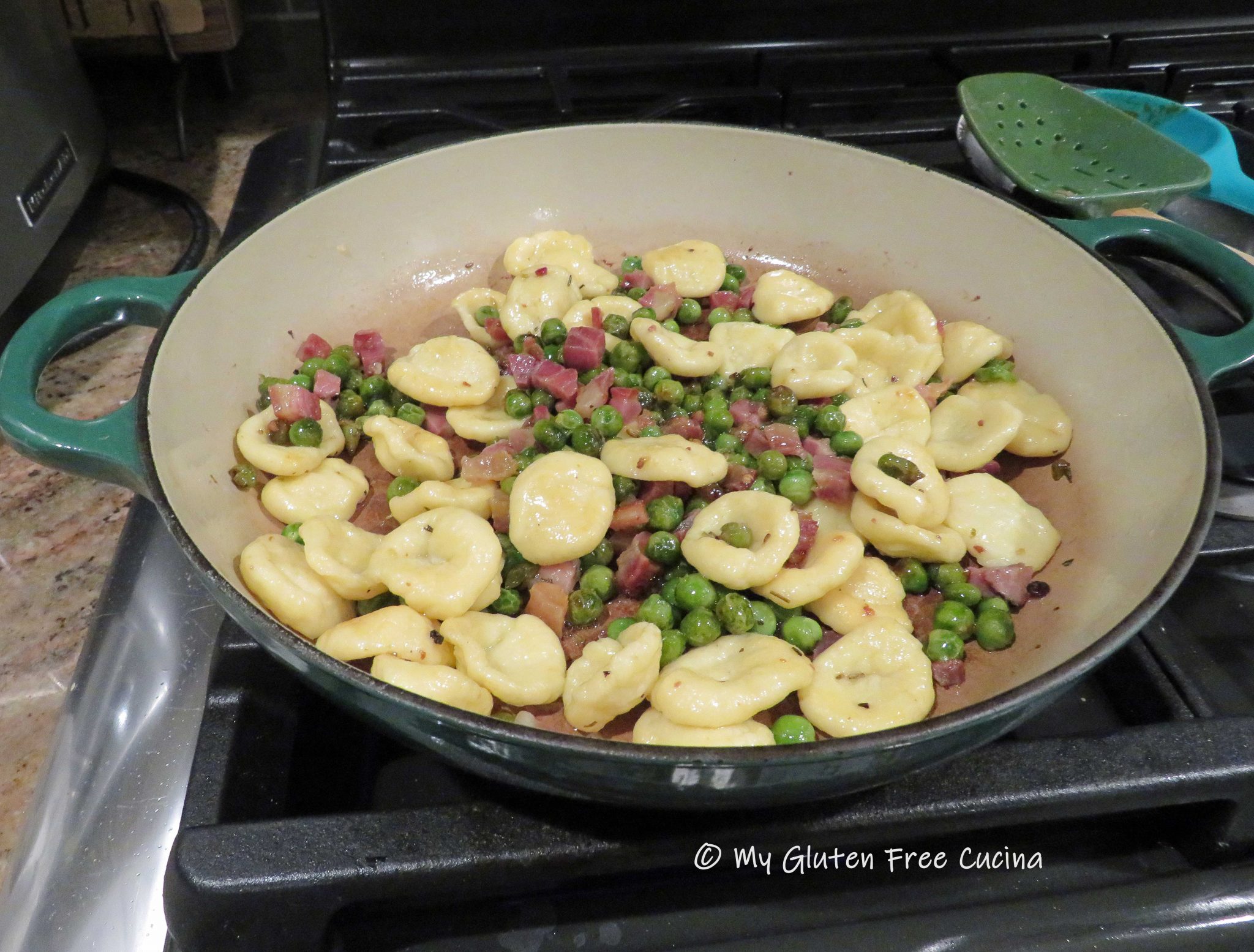 Gluten Free Orecchiette with Pancetta and Peas My Gluten Free Cucina