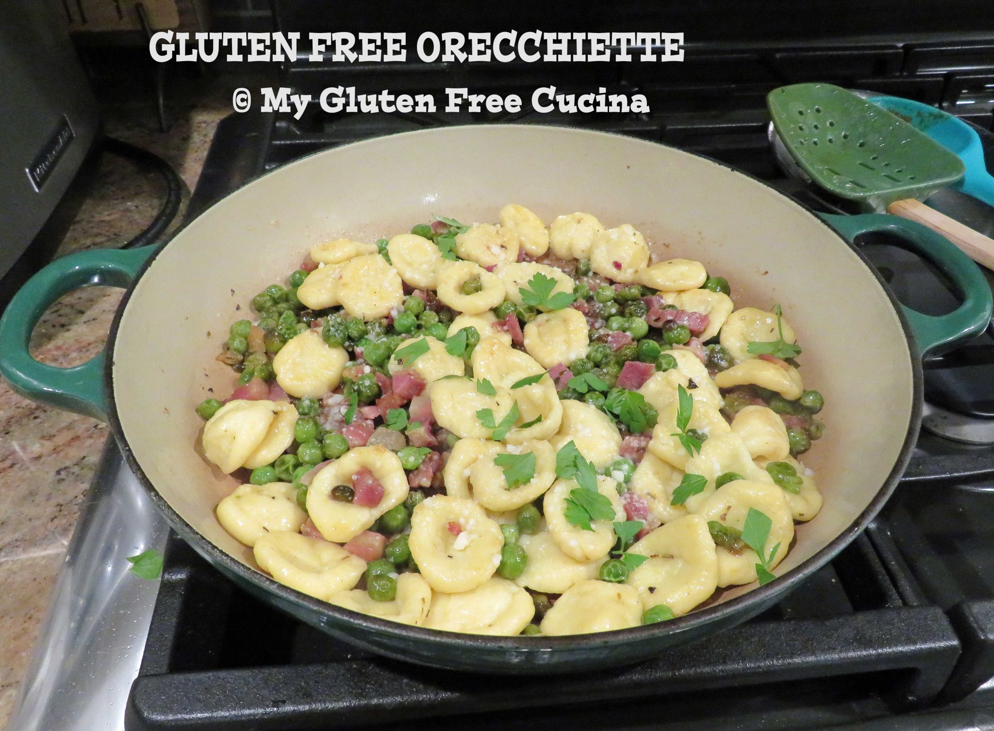 Gluten Free Orecchiette with Pancetta and Peas My Gluten Free Cucina